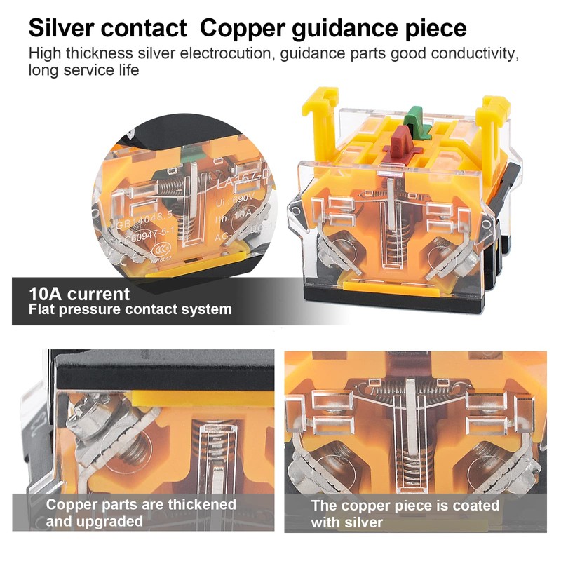 IP67 Button Switch Outdoor Waterproof Box Red Button Emergency Stop