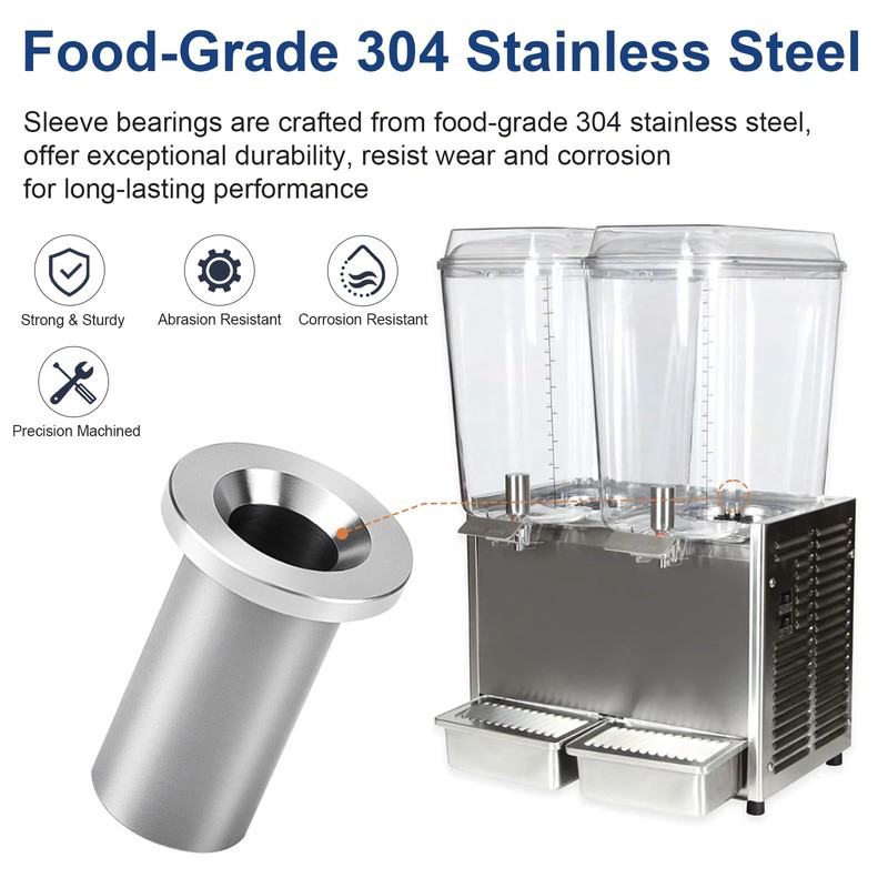 3220 Bearing Sleeve Replacement for Crathco 3220, Stainless Steel Bushing