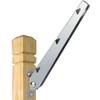 18 Pack Barbed Wire Extension Arms for Wooden Fence Posts,