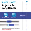 Cobweb Duster with Extension Pole,4-10FT Stainless Steel Spider Web Brush