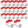 EPHECH 20PCS 1/2" PVC Ball Valve, SCH40 Slip PVC Water