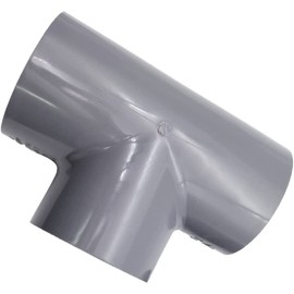 MACHSWON U-PVC Fitting 3 Way Furniture Grade Pipe Elbow Connector DN50 25x63mm T-Shaped Connector Tee Pipe Fitting Connector For Furniture,Shelves,Pool Products