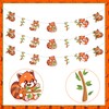 Sursurprise Red Panda Party Decorations, 3PCS Red Panda Banners, Red