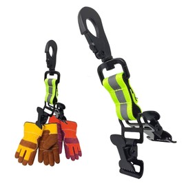 NICKLIN Glove Holder, Fire Brigade Gloves, Double Clip, Fire Brigade Accessories, Glove Clip, Non-Slip with Reflective Strips, Glove Holder Clip for Hanging Gloves, Protective Helmets, Masks