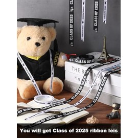 TFTAFAN Graduation Leis and Graduation Honor Cords Class of 2024 Graduation Ribbon Lei Graduation Necklace Braided Necklaces Graduation gift for for Student Graduation Gifts Party Supplies, 48 inches,