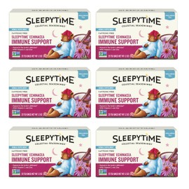 Celestial Seasonings Sleepytime Wellness Echinacea Immune Boost, Caffeine Free, 20 Tea Bags Box, (Pack of 6)
