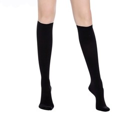 Compression Socks 20-30 mmHg (1 Pair) for Women & Men Best Medical, Nursing, for Running, Athletic, Edema, Varicose Veins, Pregnancy & Maternity - Below Knee High Stockings.（Black,Closed-XL