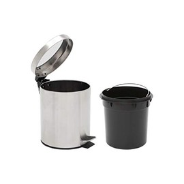 Modful Step Trash Can, Brushed Nickel