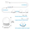 LED Vanity Mirror Lights with 12 Stick On Dimmable Bulbs,