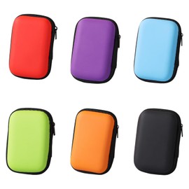 BRTNUP Pack of 6 playing card boxes made of EVA material, premium storage box for card games, suitable for storing playing cards, ideal for travel, multicoloured