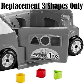Fisher-Price Replacement 3 Shapes Laugh and Learn Smart Stages Cruise Around Car - DJD09 - Also Works with Models CJM93 and Y7749