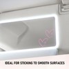 2PCS Cross Heart Rearview Mirror Sticker (Pink)