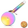 Berglander Pizza Wheel, Rainbow Titanium Plating Stainless Steel Pizza Cutter,