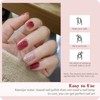 Aieenjor Jelly Nail Polish, Nude Reddish Brown Nail Polish, Water-Based