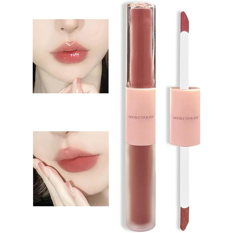 Tinte Labial Líquido de Alto Brillo Efecto Espejo y Fácil