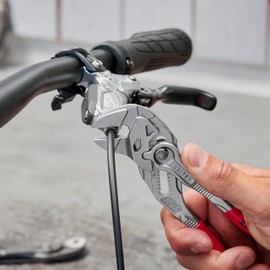 KNIPEX - Pliers Wrench, Chrome (86 03 180), Red