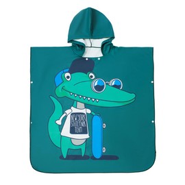 Maddy's Home Bath Poncho for Children, Poncho Towel, Microfibre Surf Poncho, Quick Dry Lightweight Changing Towel, Suitable for Swimming Surfing and Beach (Dinosaur)
