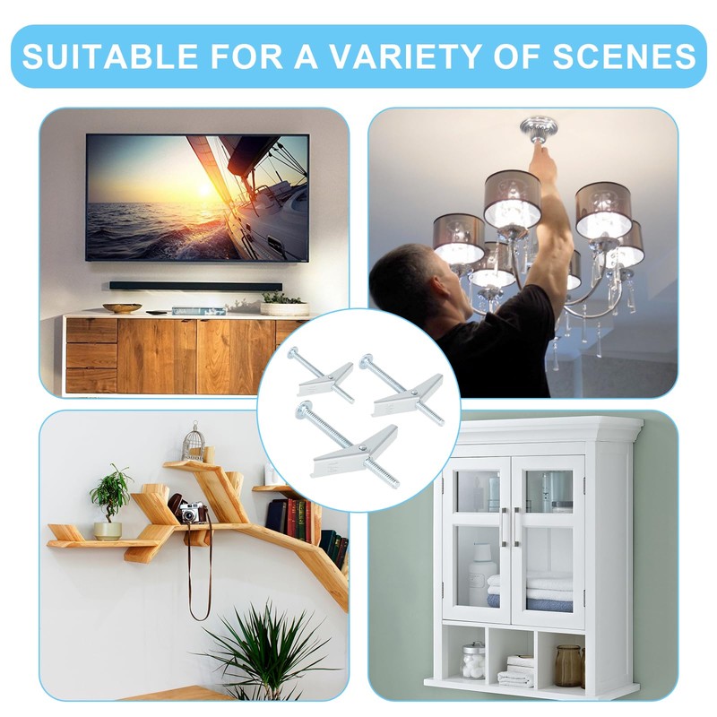 Set of 15 toggle screws and 1/4" wing nut for