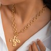 CHESKY Chunky Gold Necklace for Women, Trendy 14K Gold Plated