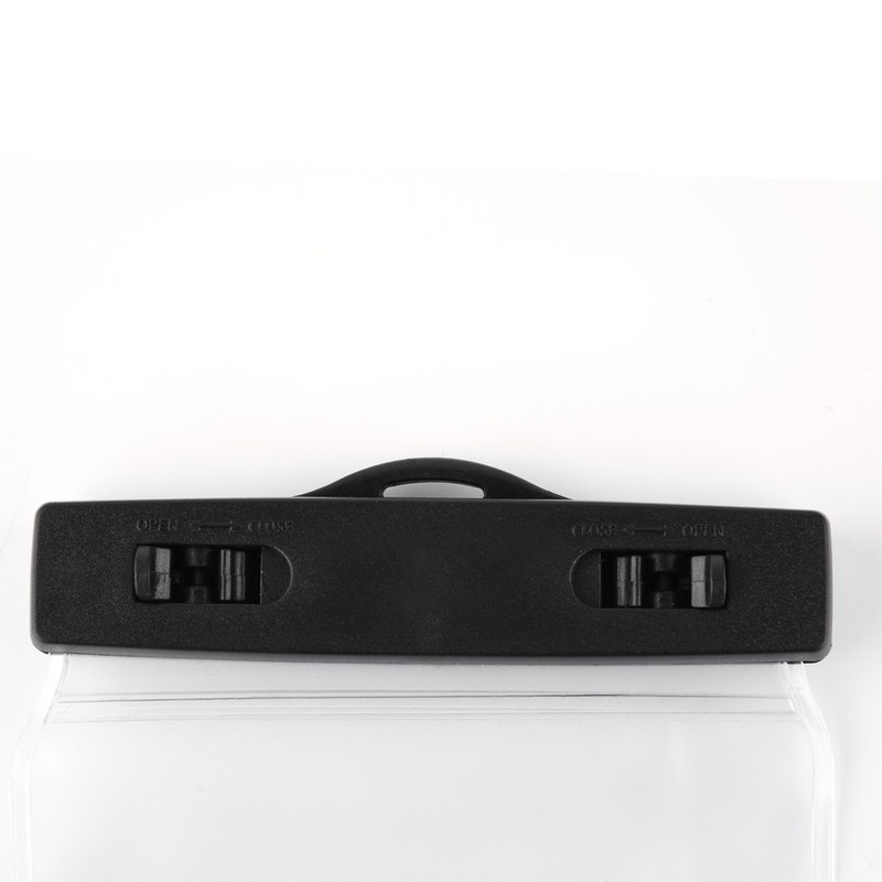 Universal Walkie Talkie Transparent Waterproof Rainproof Bag Clip Lanyard Protective