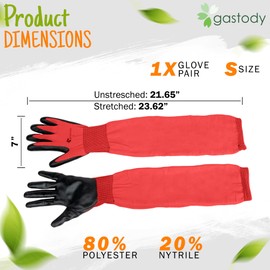 Gastody™ Long Gardening Gloves Women and Men XL - Long Sleeve Garden Gloves Multipurpose Heavy Duty Outdoor and Indoor - Long Cuff Garden Gloves - Thorn Resistant Protective Work Rose Pruning Gloves