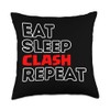 Eat Sleep Clash Repeat Video Game Royale Video Gamer Throw