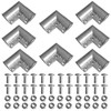 (8 Pack) Aluminum Chain Link Fence Gate Cornor, 1-3/8" x