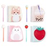 Yoobi Kawaii Mini Notebooks & Squishy Topper Pens – Cute