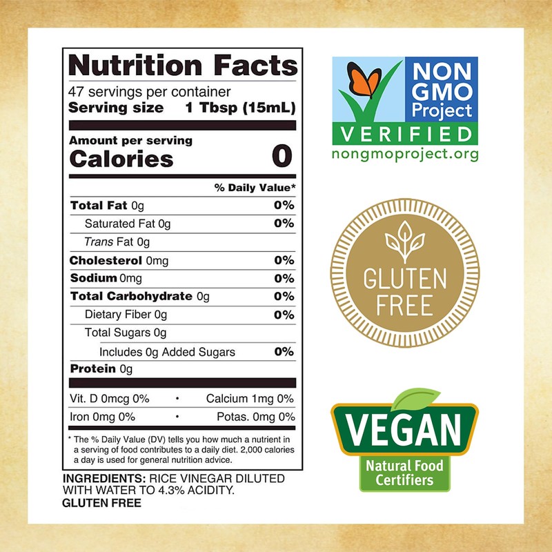 Marukan Genuine Brewed Rice Vinegar for Enhancing Flavor & Cooking,