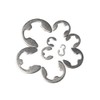 DollaTek 120Pcs 304 Stainless Steel E-Clip Retaining Circlip Assortment Kit
