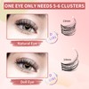 Lash Clusters DIY Eyelash Extensions 42 PCS Clusters Lashes 10-14mm