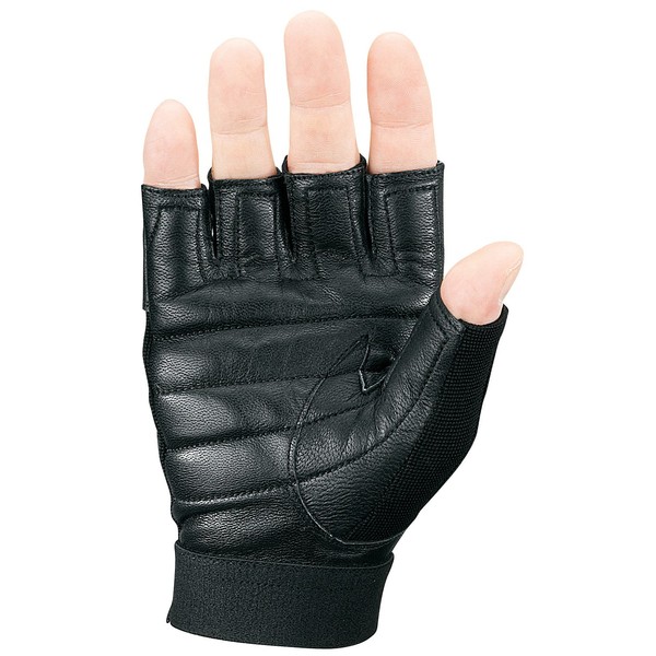 Markwort Palm Pad Weight Lifting Gloves, Black, Medium