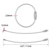Wisdompro Wire Keychains, Screw Type, Wire Keyring, Key Chain, Stainless