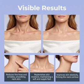 Crema reafirmante para cuello y escote Xavira Tri-lift Peptide Complex. Hidrata, suaviza y reafirma la piel. Sérum antiarrugas natural. Cuidado diario de la piel. (3PCS)