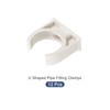 METALLIXITY 12pcs 30mm U Shape Pipe Fitting Clamp PVC Water
