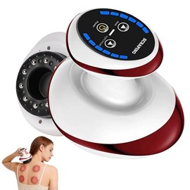 Anti Cellulite Massager Lymphatic Drainage Massager, 4-in-1 Handheld Body Sculpting Machine, Cupping Machine with 6 Suction Levels and Heat Therapy Function, Body Gua Sha for Smooth Skin Toning