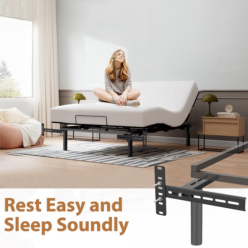 Yingsi-fty Adjustable Bed Headboard Brackets,Universal Headboard Brackets for Adjustable Bed