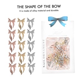 BIUDECO 1bag Metal Butterfly Jewelry Bag of Nail Art Studs Nail Art Decorations Metal Jewelry Birthday