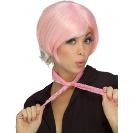 ピンク　ショート　ウィッグ、かつら　大人用　SASSY 2 TONE WIG- PK/WH
