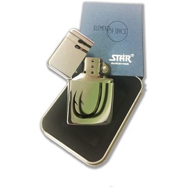 Elements of Space Fishing Hook - Silver Chrome Pocket Lighter