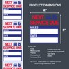 PERFORMORE 300 Pcs 2” x 2” Oil Change Stickers, Auto