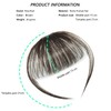 Rose bud Bangs Hair Clip in Fringe Bangs with Temples