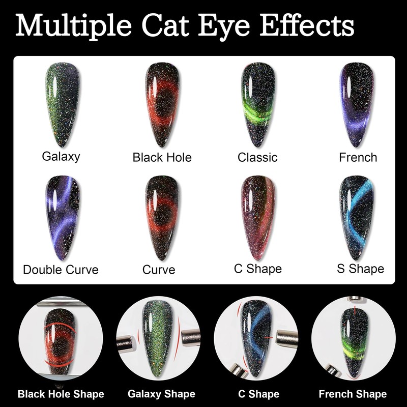 Cat Eye UV Gel Nagellack, UV Nagellack Set Gel Nagellack