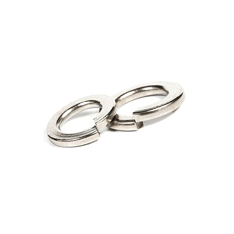 Stainless Steel Rectangular Spring Split Lock Washer (Pack of 50)