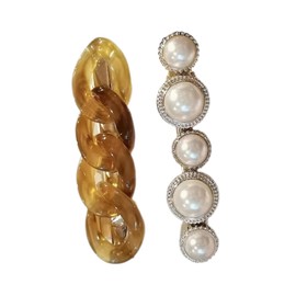 YNOBUN, Retro Pearl Hair Pin, Hair Clip, Bangs, Side Clip, Hair Clip, Glitter Pin, Hair Accessory, Hair Clip, Hair Ornament, Cute, Stylish, Casual, Everyday Use, Wedding, Graduation, School Entrance