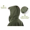 Lightweight Cycling Rain Poncho Hooded Rain Coat Cape with Reflective
