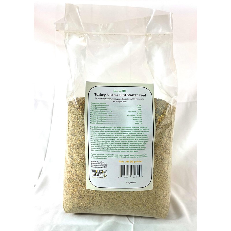 Wholesome Harvest Non-GMO Turkey & Game Bird Starter Feed –