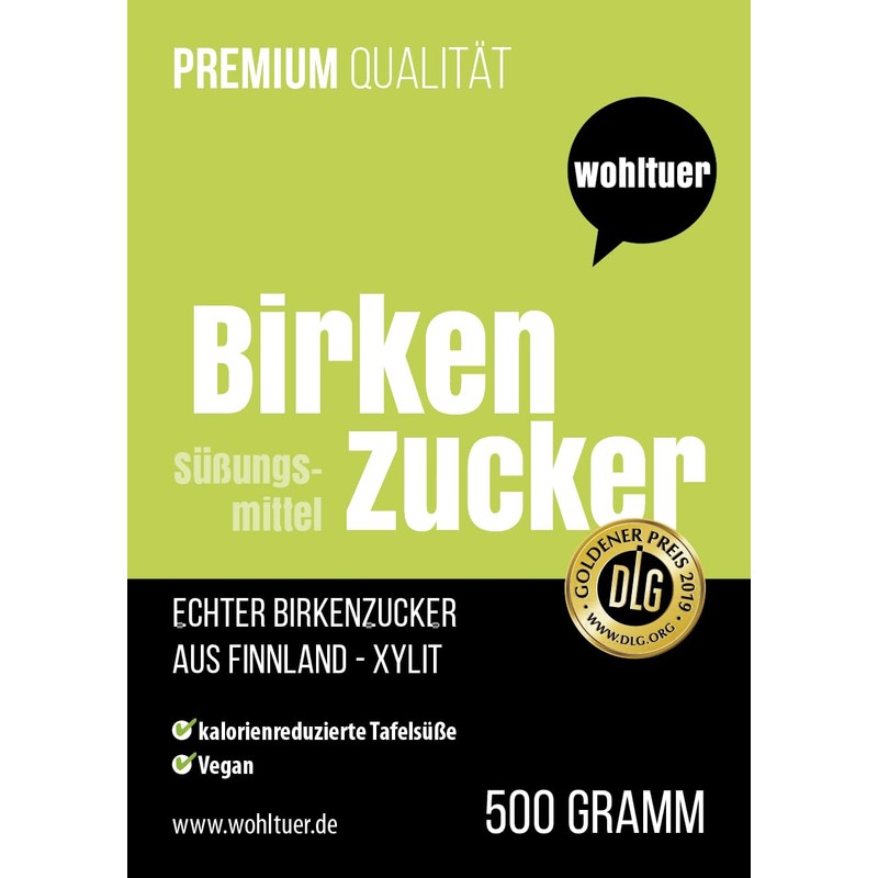 Wohltuer Xylitol - The Real Birch Sugar from Finland 500