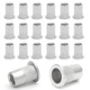 Qjaiune 20PCS 3/8"-16 Stainless Steel Threaded Insert Rivet Nut, 3/8-16UNC
