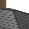 Slate Grey Enviro Tile Ridge Apex Cover Radius End Cap
